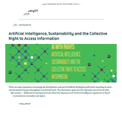 AI with Rights: Artificial Intelligence, Sustainability and the Collective Right to Access Information