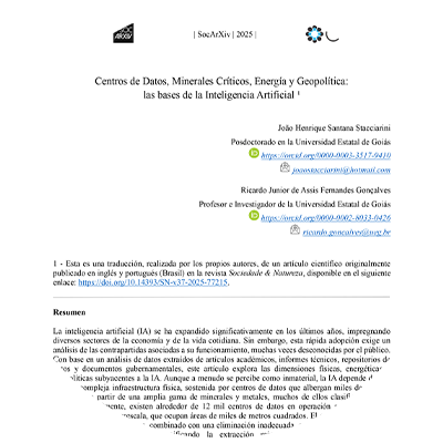 Centros de Datos, Minerales Críticos, Energía y Geopolítica: Las bases de la Inteligencia Artificial