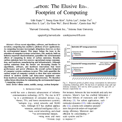 Chasing Carbon: The Elusive Environmental Footprint of Computing