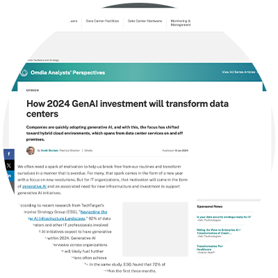 How 2024 GenAI Investment Will Transform Data Centers