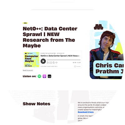 Net0++: Data Center Sprawl | NEW Research from The Maybe