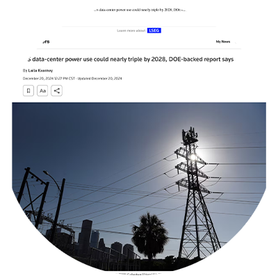 US data-center power use could nearly triple by 2028, DOE-backed report says