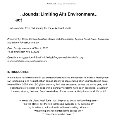 Within Bounds: Limiting AI’s Environmental Impact